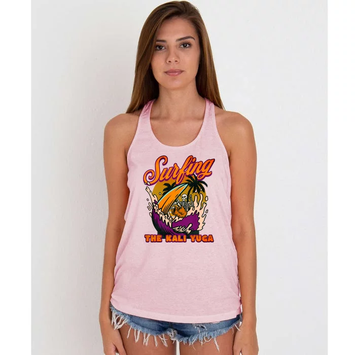 Kali Yuga Surf Club Traditionalist Julius Evola Women's Knotted Racerback Tank