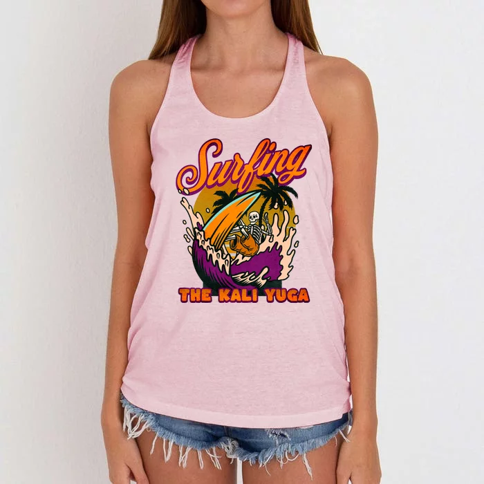 Kali Yuga Surf Club Traditionalist Julius Evola Women's Knotted Racerback Tank