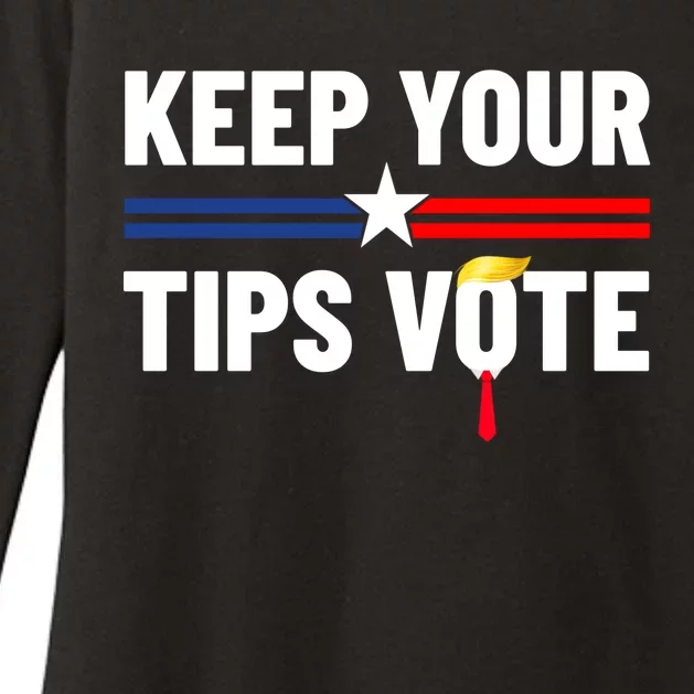 Keep Your Tips Vote Trump 2024 Womens CVC Long Sleeve Shirt