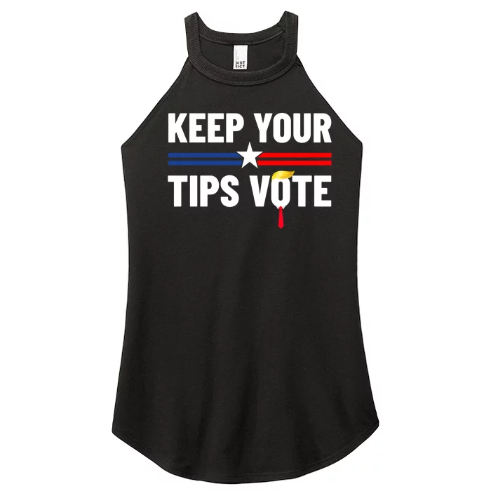 Keep Your Tips Vote Trump 2024 Women’s Perfect Tri Rocker Tank