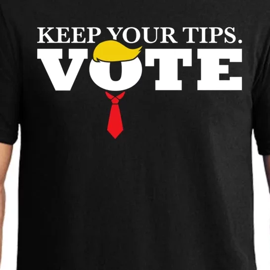 Keep Your Tips Vote Trump 2024 Im Voting Convicted Felon Pajama Set