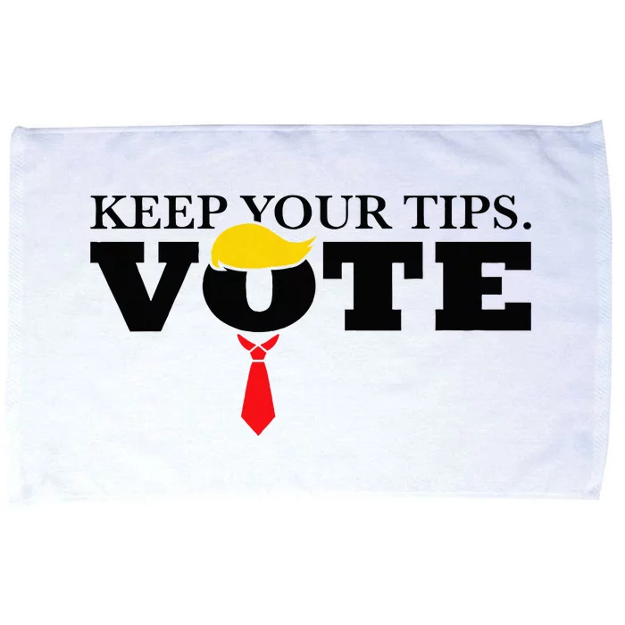 Keep Your Tips Vote Trump Im Voting Convicted Felon Microfiber Hand Towel