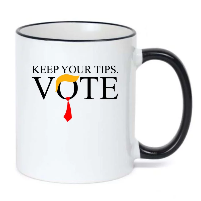 Keep Your Tips Vote Trump 2024 Im Voting Convicted Felon Black Color Changing Mug