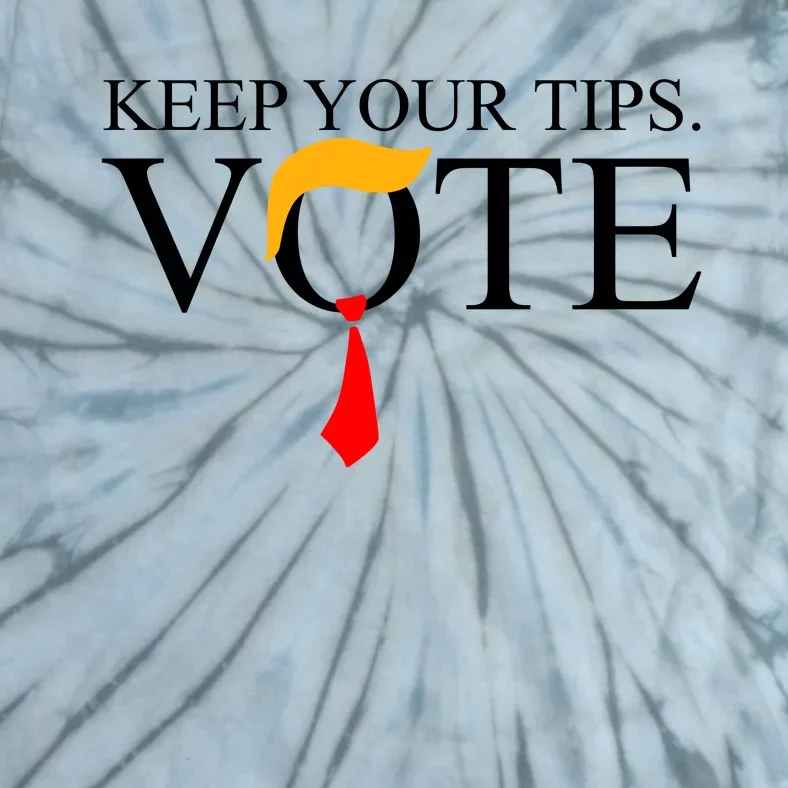 Keep Your Tips Vote Trump 2024 Im Voting Convicted Felon Tie-Dye T-Shirt