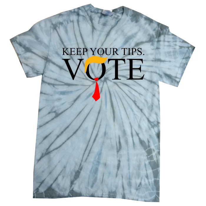 Keep Your Tips Vote Trump 2024 Im Voting Convicted Felon Tie-Dye T-Shirt