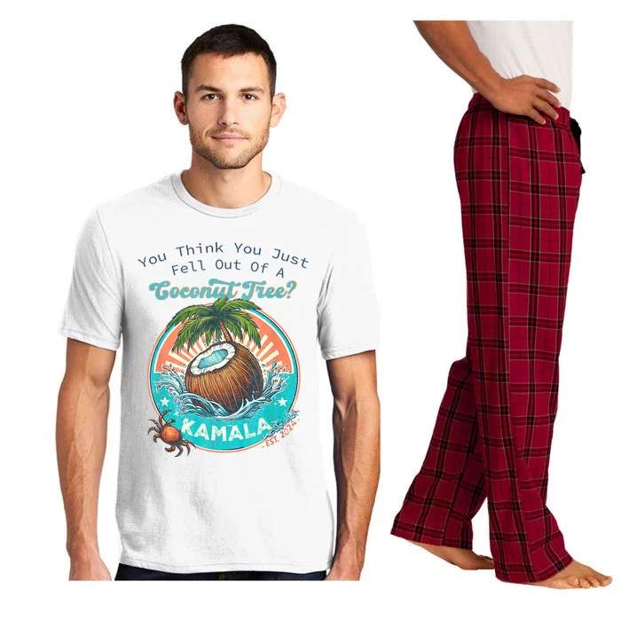 Kamala You Think You Just Fell Out Of A Coconut Tree Funny Pajama Set