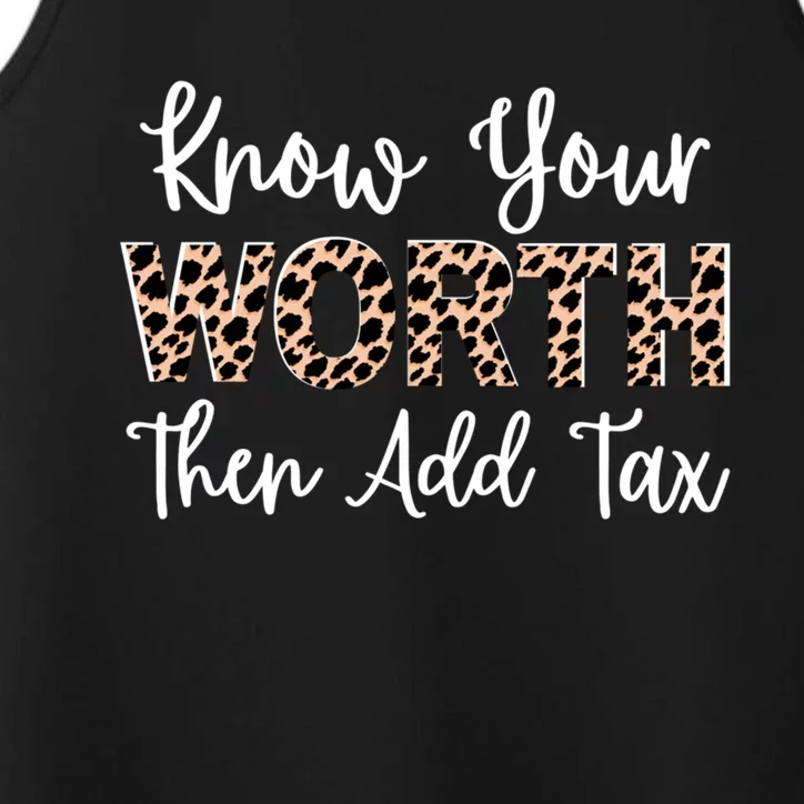 Know Your Worth Then Add Tax Selfgiftlove Motivational Moms Gift Performance Tank