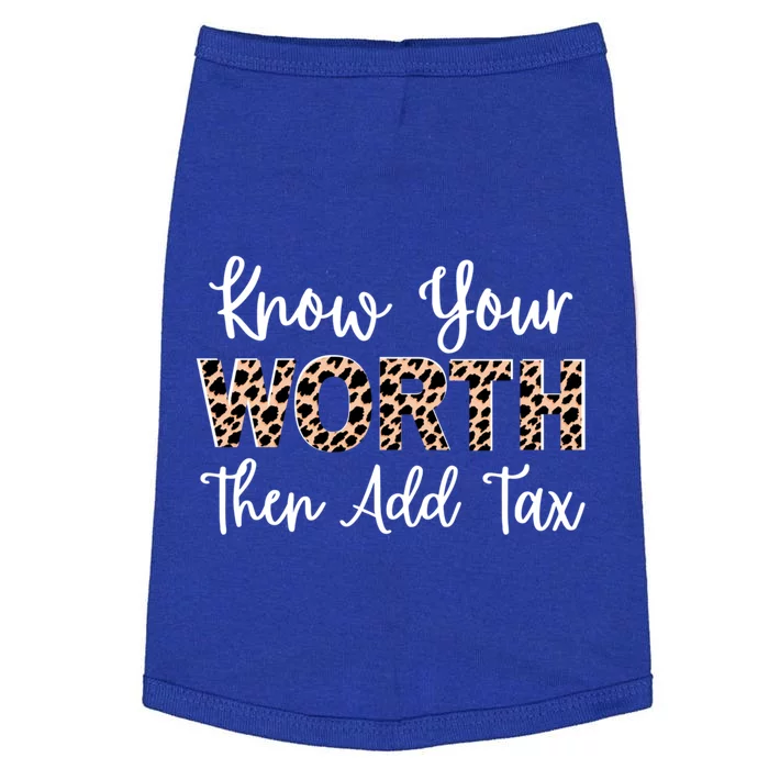 Know Your Worth Then Add Tax Selfgiftlove Motivational Moms Gift Doggie Tank