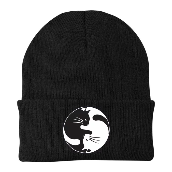 Kawaki Ying Yang Cat Knit Cap Winter Beanie