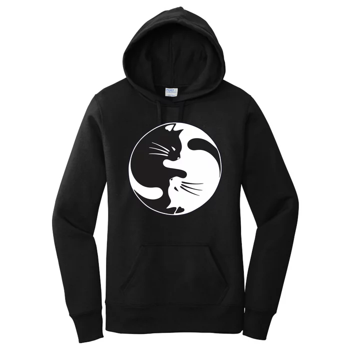 Kawaki Ying Yang Cat Women's Pullover Hoodie