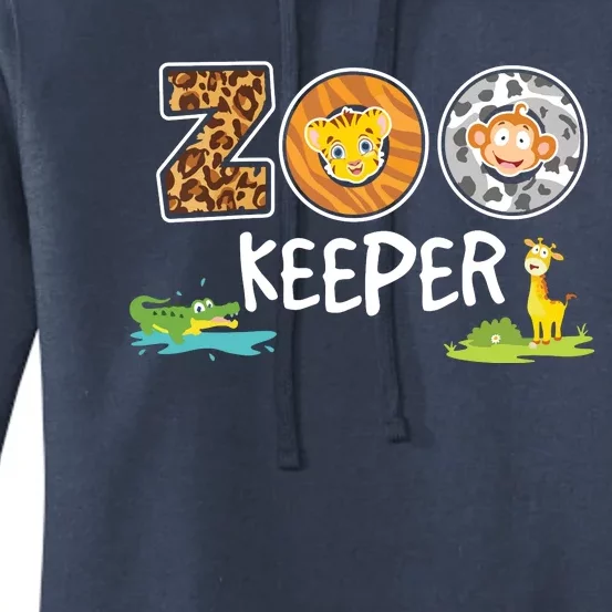 Kids Zookeeper Costume African Savanna Zoo Keeper Animals Lover Women's Pullover Hoodie