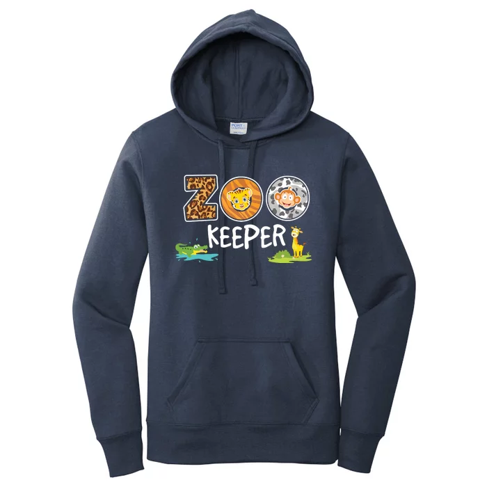 Kids Zookeeper Costume African Savanna Zoo Keeper Animals Lover Women's Pullover Hoodie