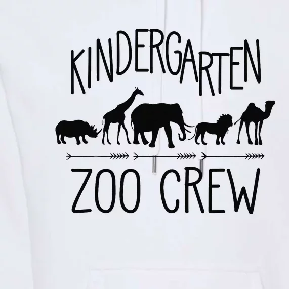 Kindergarten Zoo Crew Elementary School Preschool Teacher Premium Hoodie