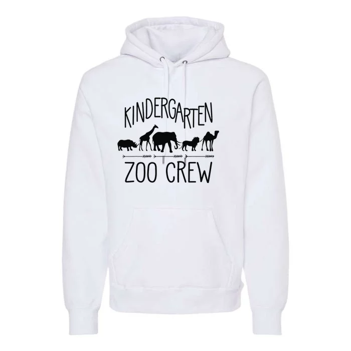 Kindergarten Zoo Crew Elementary School Preschool Teacher Premium Hoodie