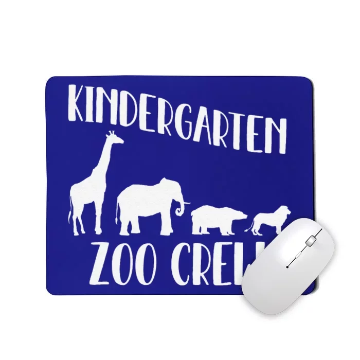 Kindergarten Zoo Crew Funny Circus Animal Lover Back School Mousepad