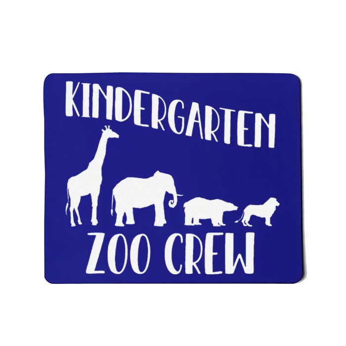 Kindergarten Zoo Crew Funny Circus Animal Lover Back School Mousepad