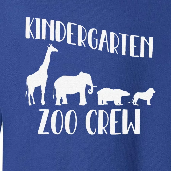 Kindergarten Zoo Crew Funny Circus Animal Lover Back School Toddler Sweatshirt