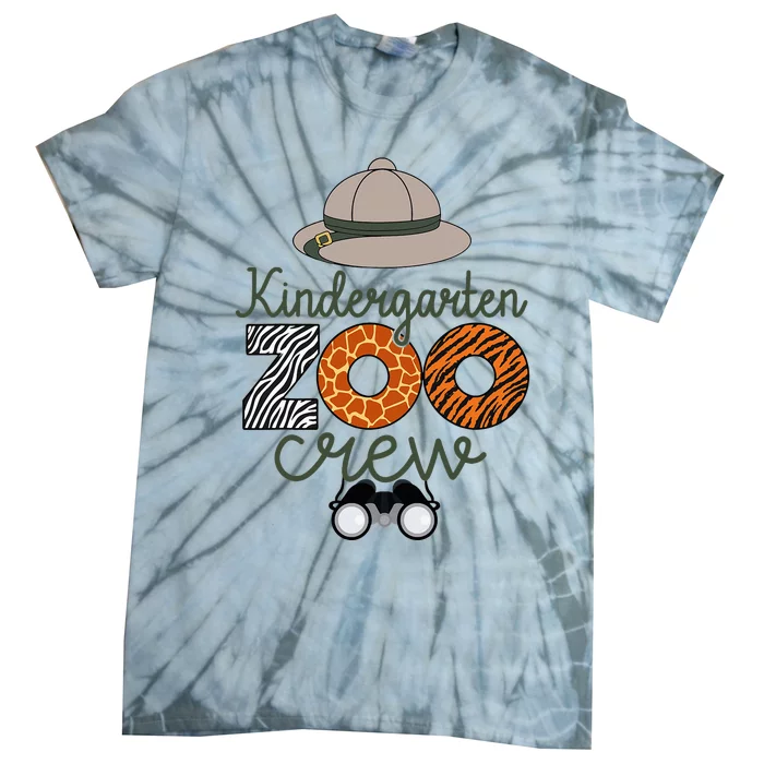 Kindergarten Zoo Crew Matching Teacher Students School Tie-Dye T-Shirt