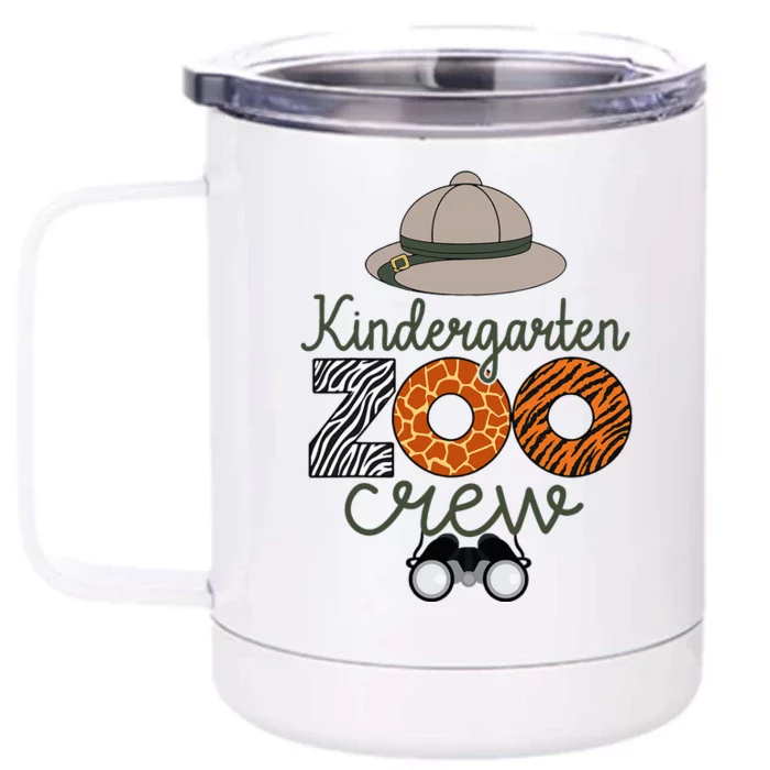 Kindergarten Zoo Crew Matching Teacher Students School Front & Back 12oz Stainless Steel Tumbler Cup