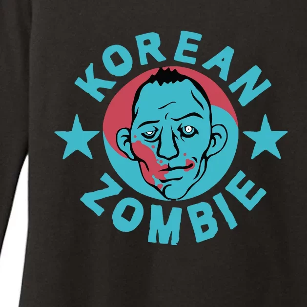 Korean Zombie Womens CVC Long Sleeve Shirt