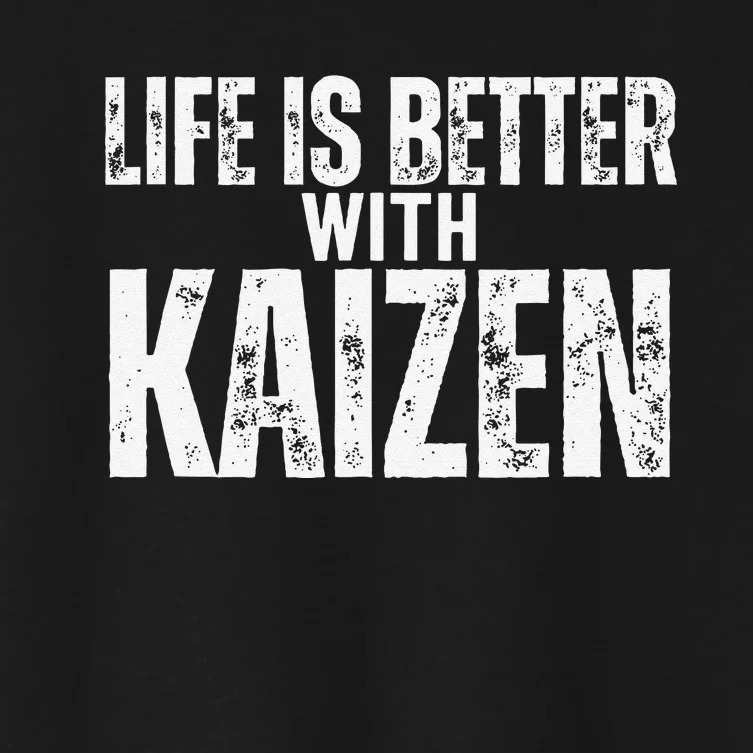 Kai Zen Life Is Better With Kaizen Women's Crop Top Tee