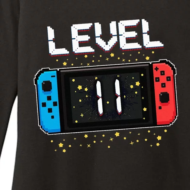 Level 11 Birthday Gaming 11 Year Old Video Games Gift Womens CVC Long Sleeve Shirt