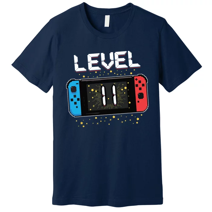 Level 11 Birthday Gaming 11 Year Old Video Games Gift Premium T-Shirt