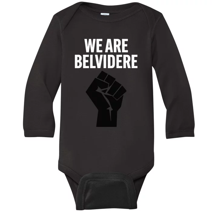 Local 1268 Belvidere Il We Are Belvidere Baby Long Sleeve Bodysuit