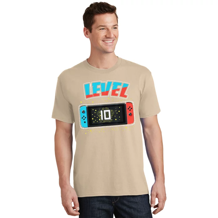 Level 10 Birthday 10 Years Old Video Games Gift T-Shirt