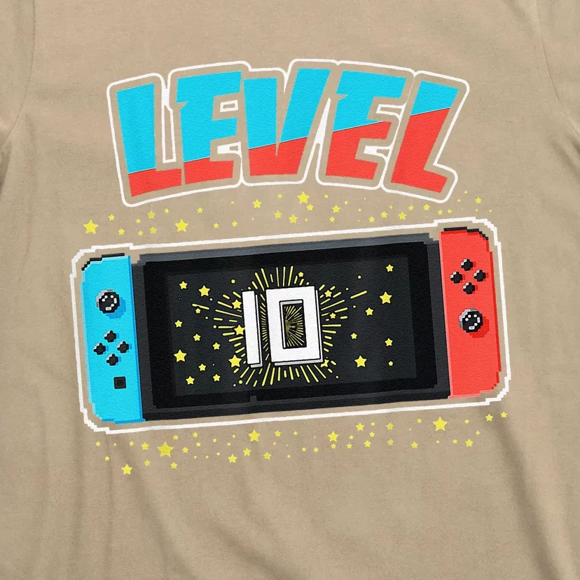 Level 10 Birthday 10 Years Old Video Games Gift T-Shirt