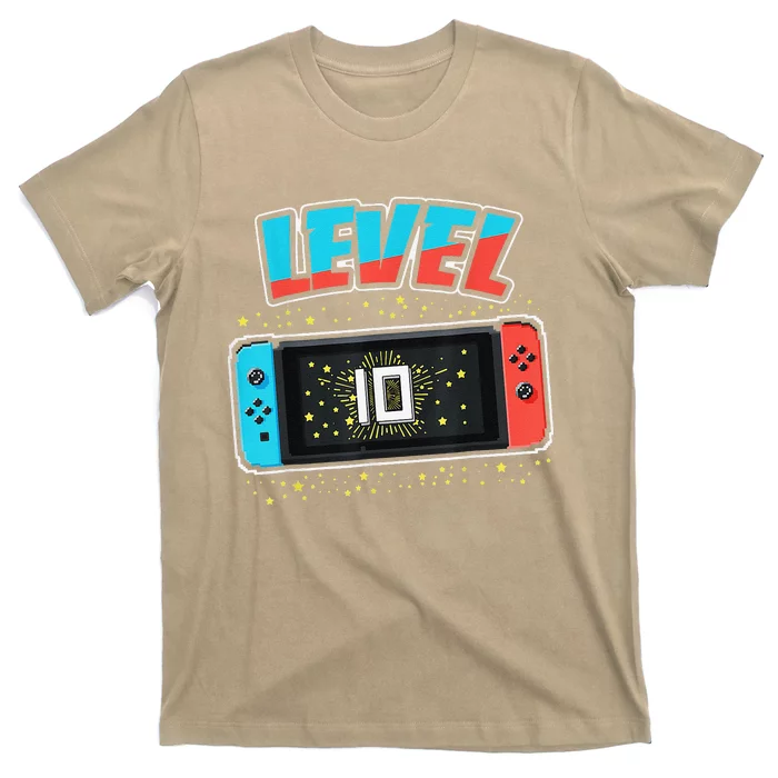 Level 10 Birthday 10 Years Old Video Games Gifts T-Shirt