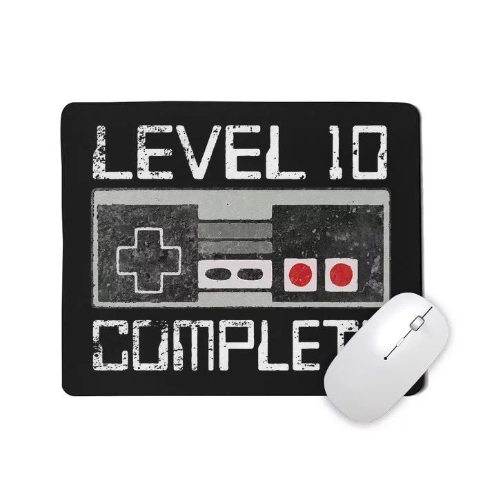 Level 10 Complete 10 Year 10th Wedding Anniversary For Him Mousepad