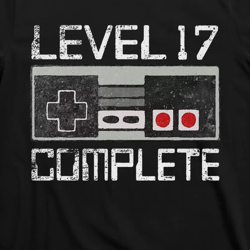 Level 17 Complete 17 Year 17th Wedding Anniversary T-Shirt