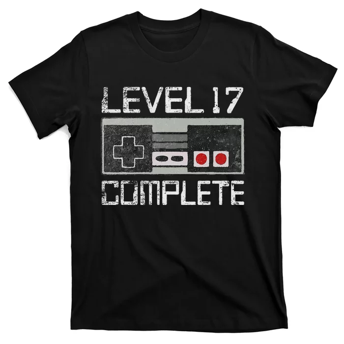 Level 17 Complete 17 Year 17th Wedding Anniversary T-Shirt