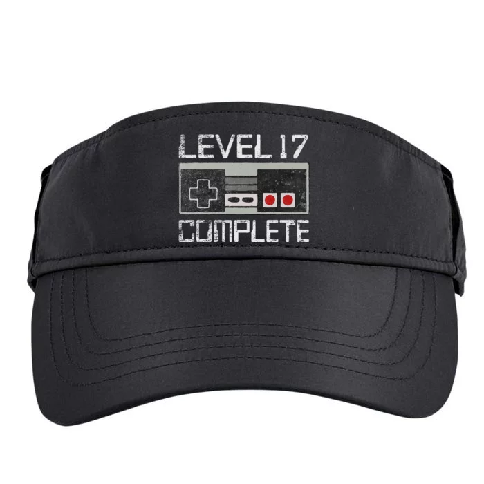 Level 17 Complete 17 Year 17th Wedding Anniversary Adult Drive Performance Visor