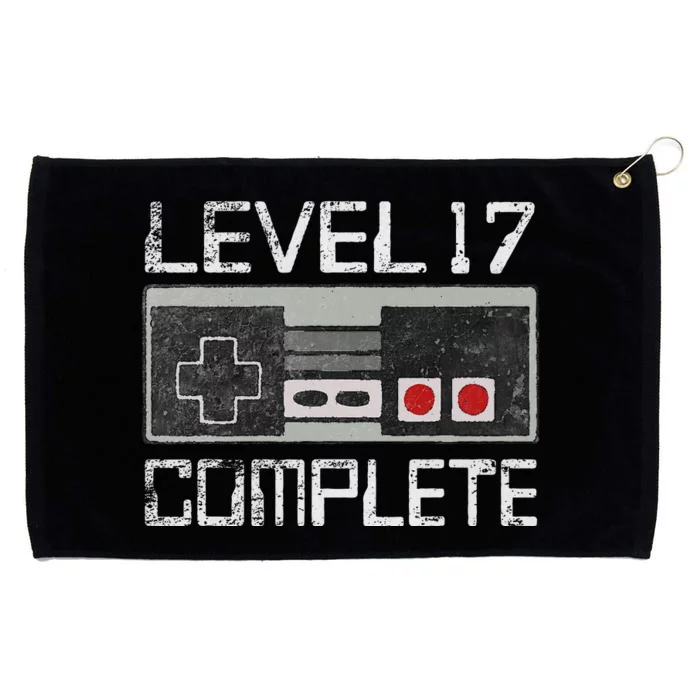 Level 17 Complete 17 Year 17th Wedding Anniversary Grommeted Golf Towel