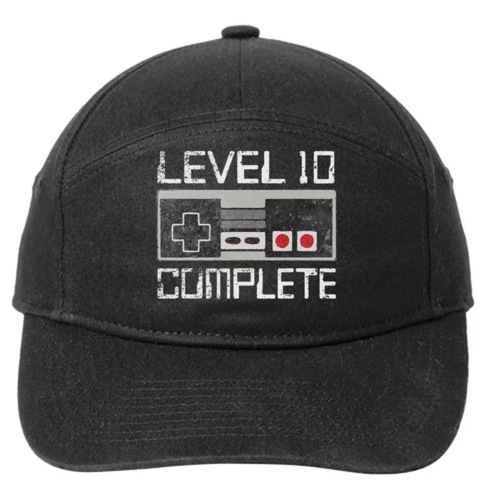 Level 10 Complete 10 Year 10th Wedding Anniversary For Him 7-Panel Snapback Hat