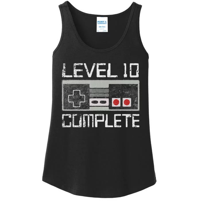 Level 10 Complete 10 Year 10th Wedding Anniversary For Him Ladies Essential Tank