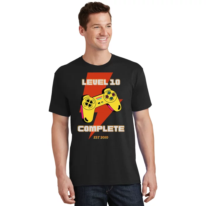 Level 10 Complete EST 2010 for Gamer fans cool video game T-Shirt