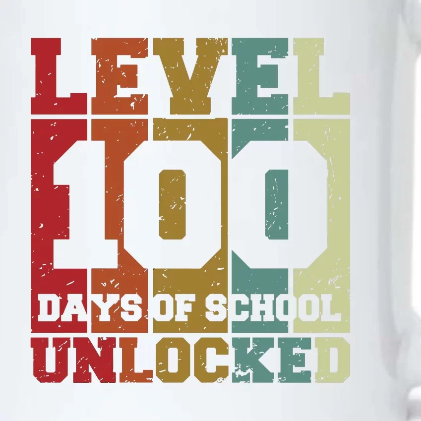 Level 100 Days Of School Unlocked Funny School Black Color Changing Mug