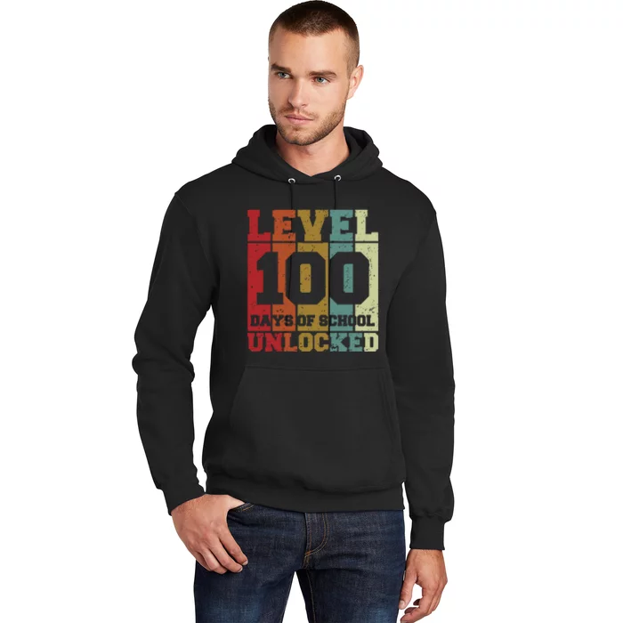 Level 100 Days Of School Unlocked Funny School Hoodie