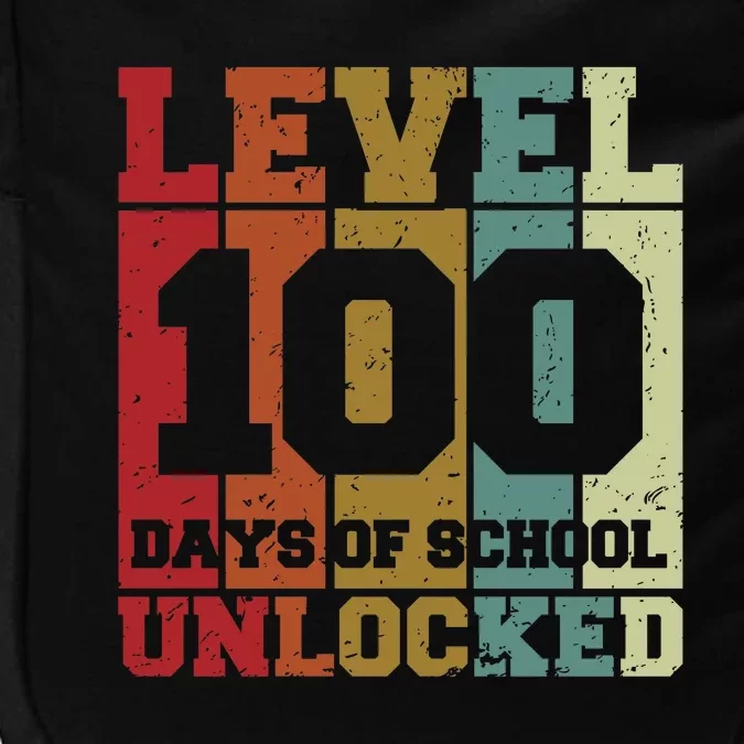 Level 100 Days Of School Unlocked Funny School Impact Tech Backpack