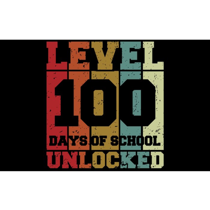 Level 100 Days Of School Unlocked Funny School Bumper Sticker