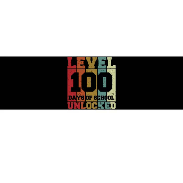 Level 100 Days Of School Unlocked Funny School Bumper Sticker