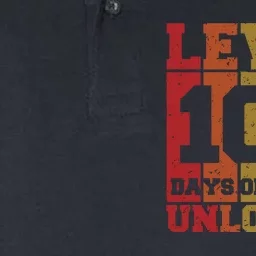 Level 100 Days Of School Unlocked Funny School Softstyle Adult Sport Polo