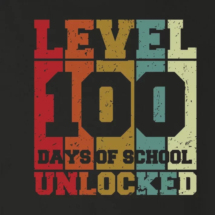 Level 100 Days Of School Unlocked Funny School Toddler Long Sleeve Shirt