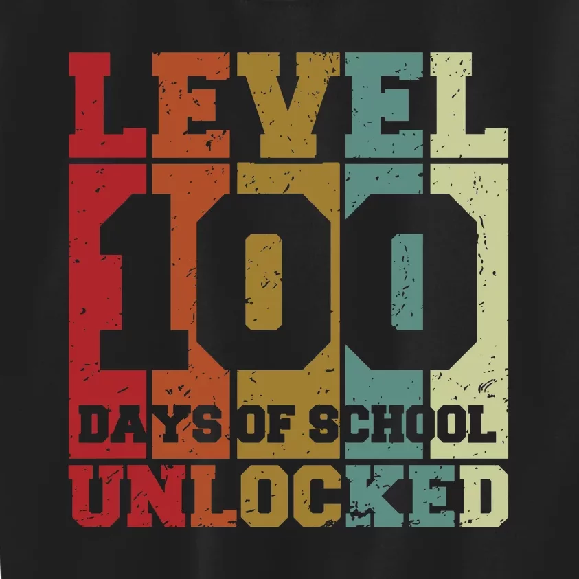 Level 100 Days Of School Unlocked Funny School Kids Sweatshirt