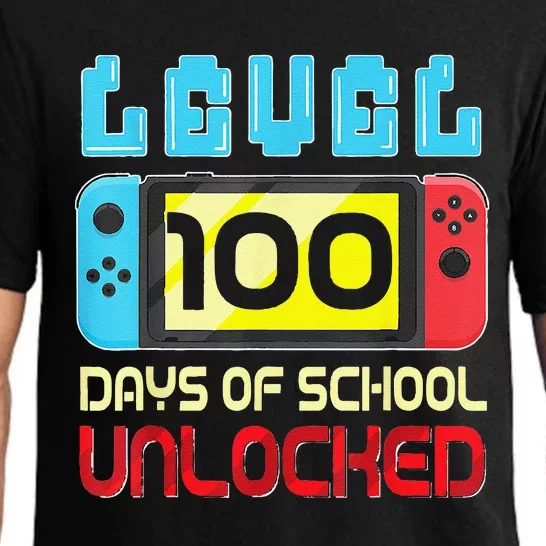 Level 100 Days Of School Unlocked Gamer Video Games Pajama Set