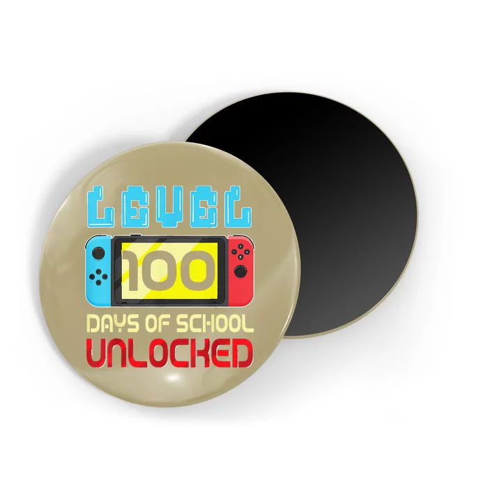 Level 100 Days Of School Unlocked Gamer Video Games Magnet