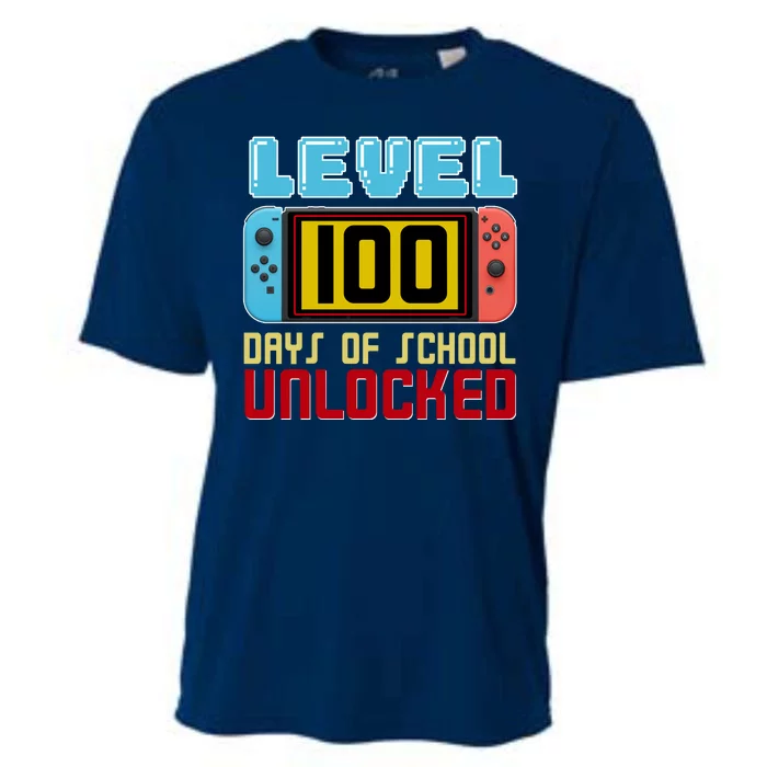 Level 100 Day Of School Unlocked Cooling Performance Crew T-Shirt